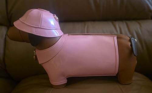 Dachshund pink rain coat - dachshund,