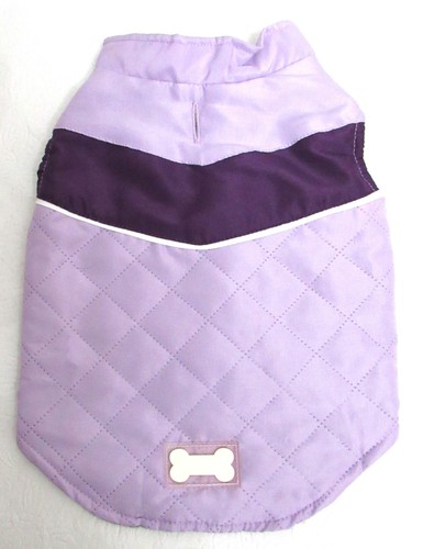 Dog coat purple fleece lined - dog,