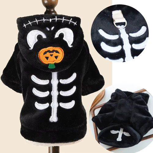 Dog hoodie coat flannel warm - hoodie,