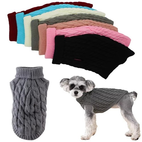 Cozy knit dog sweater - knit,